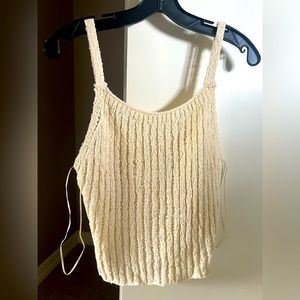 Zara cream colored tank top -NWT